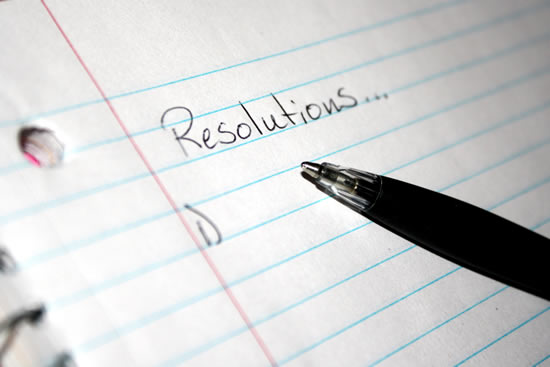 New-Year Resolutions list med