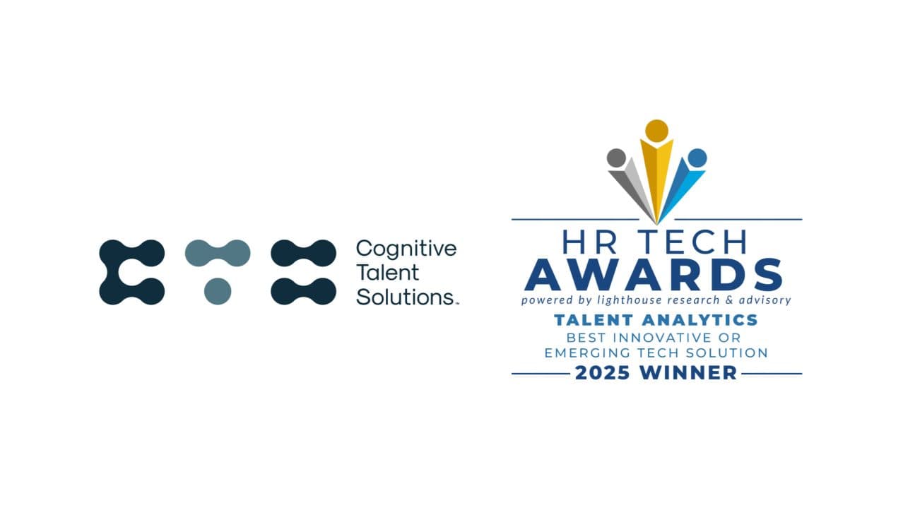 🏆 Cognitive Talent Solutions Vence o Prêmio HR Tech 2025 por Inovação em Talent Analytics